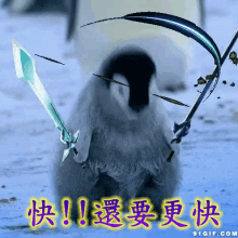 Penguin Sword GIF - Penguin Sword GIFs