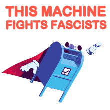 this machine fights fascists usps mail box postal service mail