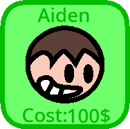 Aiden Collector Game Sticker