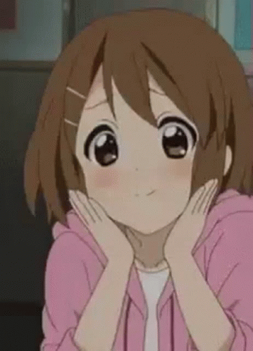 cute anime chibi girl blushing