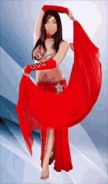 Bahonon Jayjay Dance GIF - Bahonon Jayjay Dance Red Dress GIFs