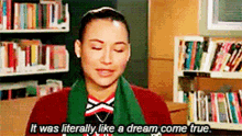 Glee Santana Lopez GIF - Glee Santana Lopez It Was Literally Like A Dream Come True GIFs