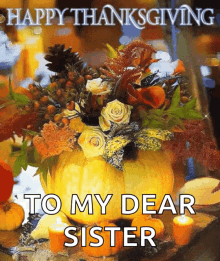 Happy Thanksgiving Pumpkin GIF - Happy Thanksgiving Pumpkin Roses GIFs