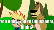 Johnny Test Dukey GIF - Johnny Test Dukey You Know Youre Delusional Right GIFs