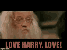 Love Harry Love Dumbledore GIF - Love Harry Love Dumbledore Harry Potter GIFs