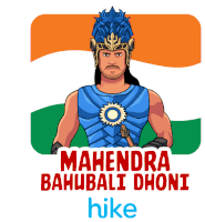 Mahendra Bahubali Dhoni Mahendra Sticker