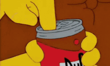 Homer Disfruta De Un Momento De Descanso GIF - Feliz Descanso Cerveza Sofa GIFs