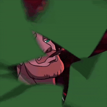 a cartoon drawing of a man with a beard smoking a cigar