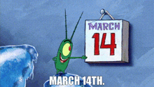 March 14th Spongebob Squarepants GIF