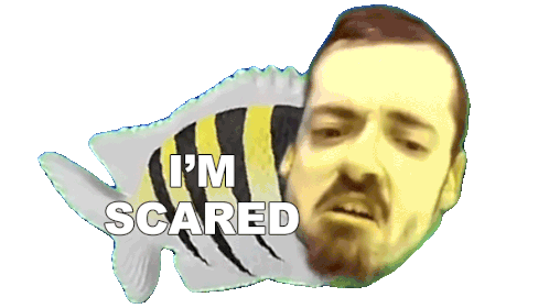 Im Scared Ricky Berwick Sticker - Im Scared Ricky Berwick Im Frightened Stickers