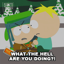 What The Hell Are You Doing Kyle Broflovski GIF - What The Hell Are You Doing Kyle Broflovski Butters GIFs