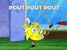 Pout Chicken GIF - Pout Chicken Spongebob GIFs