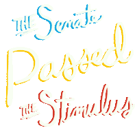 Senate Passed The Stimulus Stimulus Sticker - Senate Passed The Stimulus Stimulus Senate Stickers
