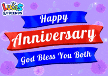 a lucas and friends happy anniversary card