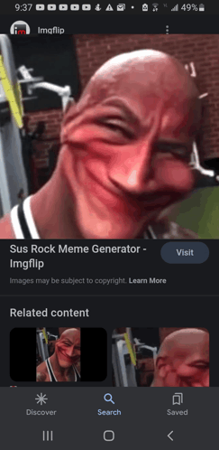 The rock sus Meme Generator - Imgflip