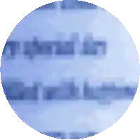 a blue circle with a few lines of text in it