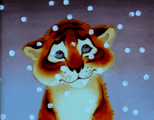 The Little Tiger On The Sunflower тигренок на подсолнухе GIF