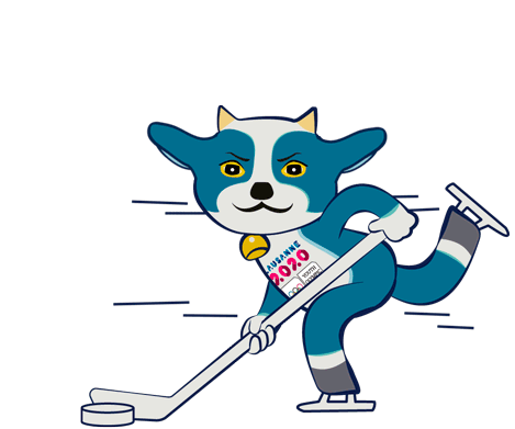 Ice Hockey Yodli Sticker - Ice Hockey Yodli Winter Youth Olympic Games Stickers