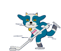 Ice Hockey Yodli Sticker - Ice Hockey Yodli Winter Youth Olympic Games Stickers