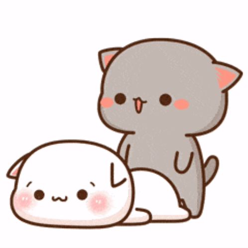 Mochi Cat Flop Sticker - Mochi cat Flop Glomp - Discover & Share GIFs