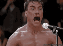 Jean Claude Van Damme Screaming GIF - Jean Claude Van Damme Screaming Nose Bleed GIFs