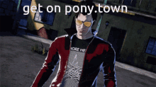 get on pony town ponytown travis touchdown no more heroes nmh