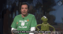 Easy Day To Be Green GIF - Jimmy Fallon Earth Day Kiss Me GIFs
