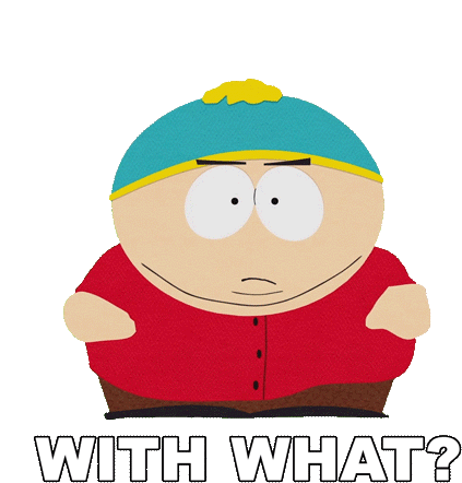 With What Cartman Sticker - With What Cartman South Park Stickers