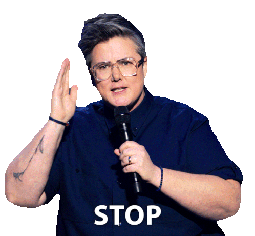 Stop Hannah Gadsby Sticker - Stop Hannah Gadsby Hannah Gadsby Something Special Stickers
