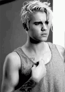 Justin Beiber Wife Beater GIF - Justin Beiber Wife Beater Feeling Good GIFs