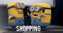 Shopping Minion GIF - Shopping Minion Despicable Me GIFs