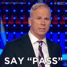 Say Pass Gerry Dee GIF - Say Pass Gerry Dee Family Feud Canada GIFs