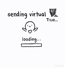 a black and white drawing of a man sending a message