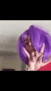 Lil Peep Purple Hair GIF - Lil Peep Purple Hair Wig GIFs