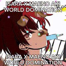 isara x maeno aki world domination isara x maeno aki world domination