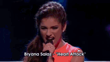Bryana Salaz "Heart Attack" GIF - The Voice Demi Lovato Heart Attack GIFs