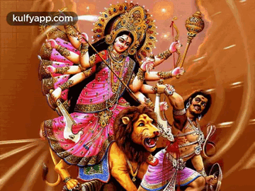  GIF - Goddess-durga Gods Goddess-lakshmi - Discover &  Share GIFs