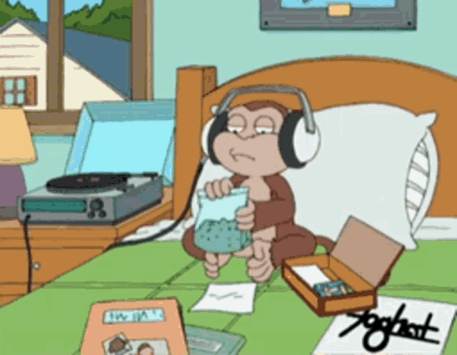 Family Guy Monkey GIF - Family Guy Monkey Weed - Discover & Share GIFs