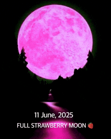 a full strawberry moon is coming on june 11th 2025