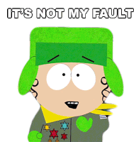 Its Not My Fault Kyle Broflovski Sticker - Its Not My Fault Kyle Broflovski South Park Stickers