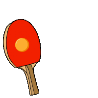 an illustration of a ping pong paddle and a ball with a tischtennis hobby wien logo below it