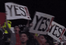 yes canada reaction signs sports