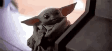 Baby Yoda Star Wars GIF - Baby Yoda Star Wars Wink GIFs