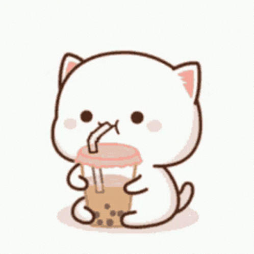 Kawii Cat GIF - Kawii Cat Drink - Discover & Share GIFs