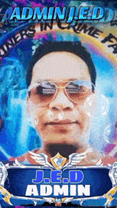j.e.d admin is the name of the man shown