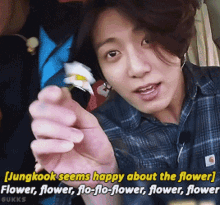 jungkook cute bts flower flowers
