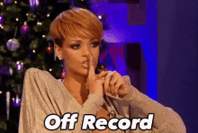 Off Record GIF - Rihanna Off Record Silence GIFs