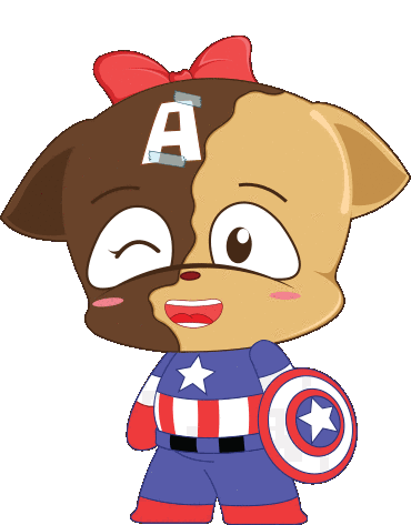 Baby Chocobun Captain America Sticker - Baby Chocobun Captain America Avengers Stickers