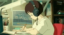 Anime Listening GIF - Anime Listening Headphones GIFs