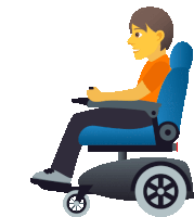 Person In Motorized Wheelchair People Sticker - Person In Motorized Wheelchair People Joypixels Stickers